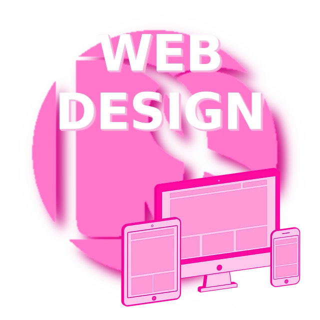 Ilustración del logo de Diseminado Comunicacion diferentes dispositivos y la palabra web design