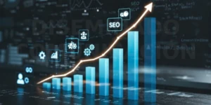 Ilustración de grafico de beneficios con el Growth Marketing de Diseminado Comunicación