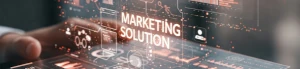 Ilustración futurista de marketing digital