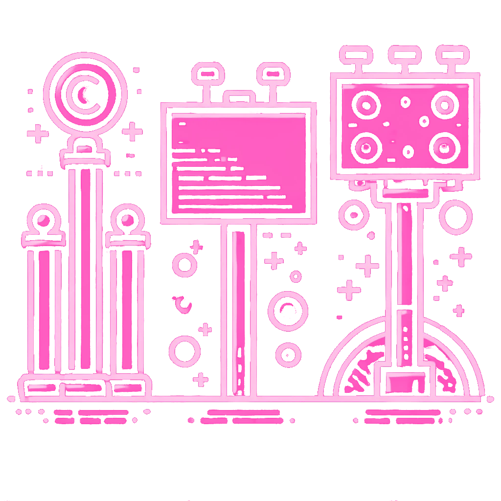 Ilustración con elementos gráficos de objetos de comunicación