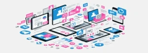 Ilustración del complejo de redes sociales